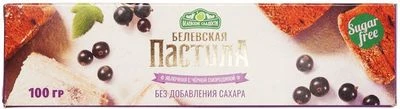 Пастила Белевская яблочная с черной смородиной без сахара 100г-0}