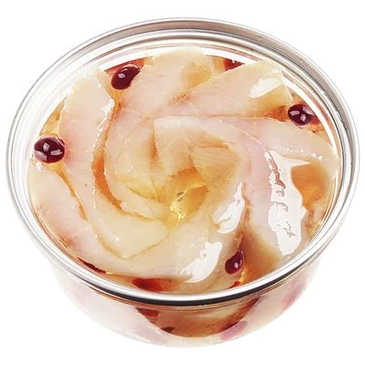 Муксун слабосоленый в масле с брусникой филе-ломтики 200г -0}