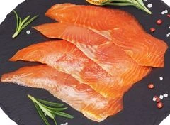 Форель слабосоленая нарезка 100г