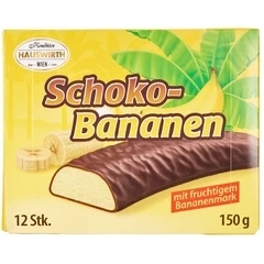 Суфле Schoko-Bananen в темном шоколаде Hauswirth Австрия 150г