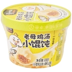 Пельмени-мини быстрого приготовления с куриным бульоном Китай 28г