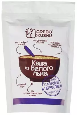 Каша из белого льна с черносливом и кэробом 250г - купить в Москве по ...
