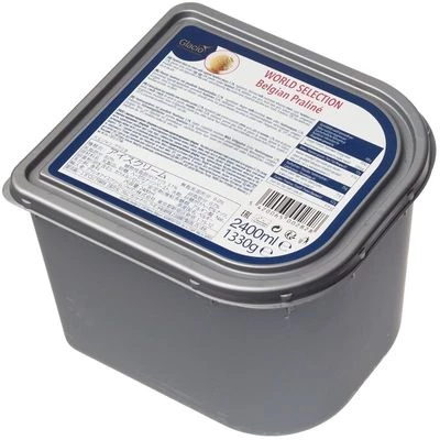 Мороженое сливочное Бельгийское Пралине Glacio 1.33кг-1}