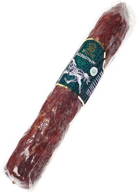 Колбаса Казылык из конины сыровяленая с чесноком халяль 270г-1}