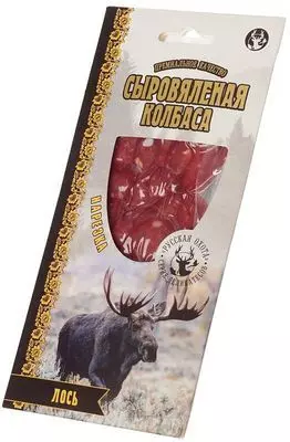 Колбаса сыровяленая из лося нарезка 75г - купить в Москве по выгодной ...