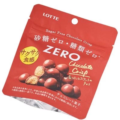 Шоколадное драже без сахара Зеро Lotte Япония 28г-1}