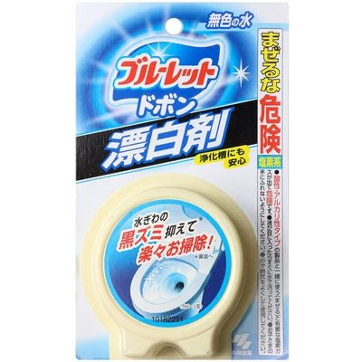 Таблетка  Bluelet Dobon Bleach для бачка унитаза отбеливание Япония 120г-0}