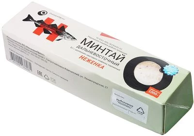 Минтай дальневосточный потрошеный без головы и хвостового плавника 1кг-0}