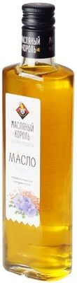 Масло льняное нерафинированное Масляный король 350мл-1}