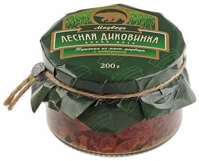 Тушенка из мяса медведя с петрушкой 200г-0}