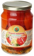 Перец сладкий нарезанный в заливке по-домашнему 720г