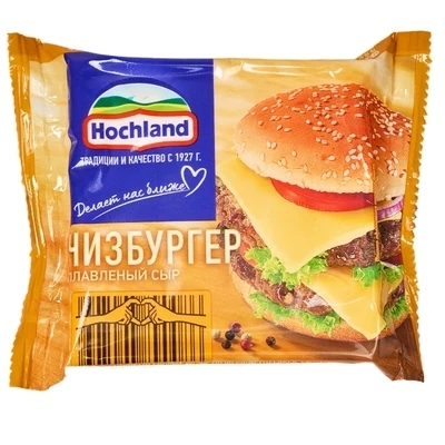 Сыр плавленый ломтики Чизбургер Hohland 150г-0}