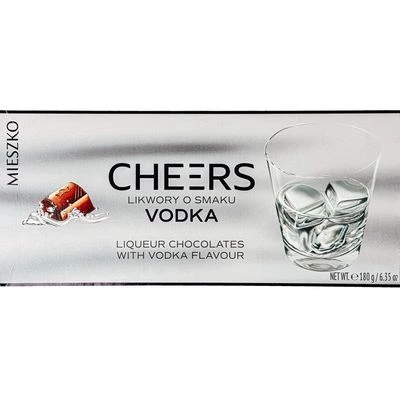 Набор конфет Mieszko Likwory vodka ликерные со вкусом водки в темном шоколаде 180г-1}
