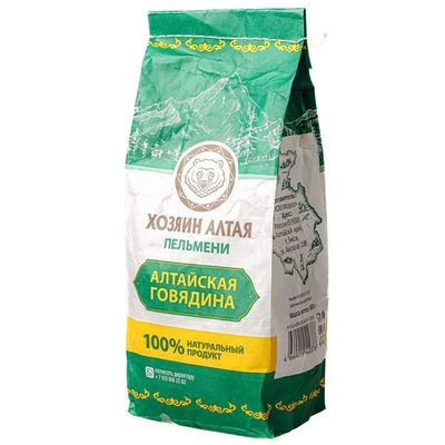 Пельмени Алтайская говядина Хозяин Алтая 800г-1}