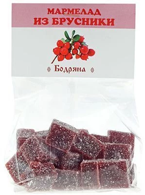 Мармелад брусничный 180г-1}