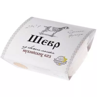 Сыр Шевр из молока нубийских коз 250г на распродаже по срокам годности ...