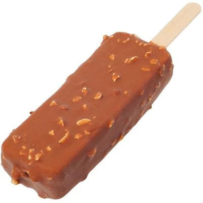 Эскимо с соленой карамелью в молочном шоколаде с дробленым миндалем 65г-1}
