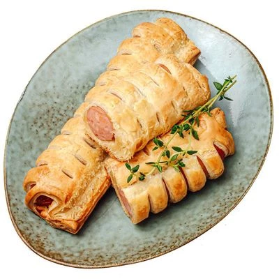 Слойка с сосиской Марсельской и сыром 300г-0}