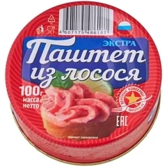 Паштет из лосося экстра Вкусные консервы 100г