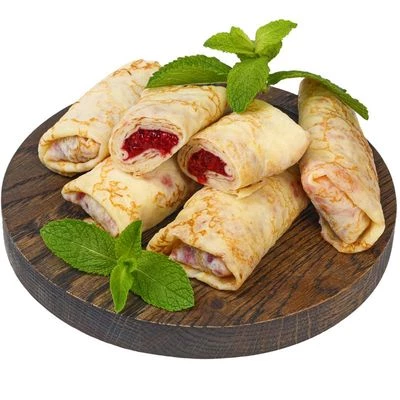 Блинчики с малиной Деликатеска ~400г-0}