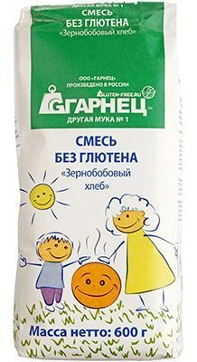 Смесь Зернобобовый хлеб без глютена 600г-0}