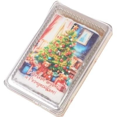 Пряник Елка с подарками С Новым годом и рождеством 140г-1}
