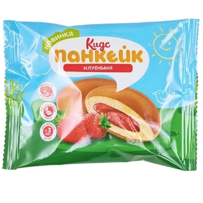 Панкейк Кидс с клубничной начинкой 40г-0}