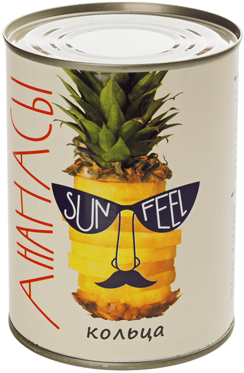 открытая банка ананасов