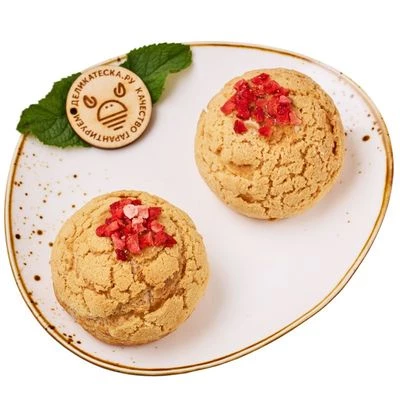 Пирожное Шу малиновое Деликатеска 160г-0}