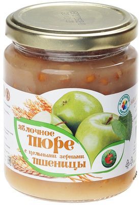 Пюре яблочное с цельными зернами пшеницы 260г - купить в Москве по ...
