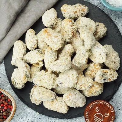 Мидии очищенные в хрустящей панировке от Шефа Деликатеска ~300г-0}