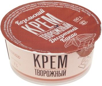 Крем творожный какао 7% жир., 150г
