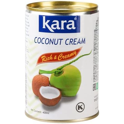 Крем для готовки на основе мякоти кокосового ореха Kara 25% 400мл-0}