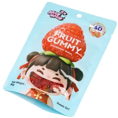 Жевательный мармелад Mey Wey 4D со вкусом клубники Китай 80г-1}