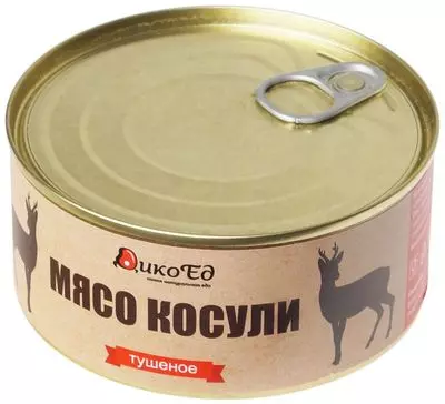 Тушеное мясо косули Высший сорт 325г - купить в Москве по выгодной цене ...