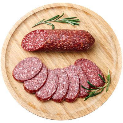 Колбаса сырокопченая Мадера Деликатеска ~400г-0}