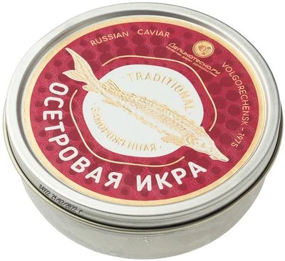 Икра черная осетровая без консервантов замороженная Деликатеска 250г-0}