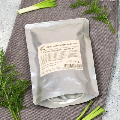 Филе куриное тушеное Деликатеска 410г-1}