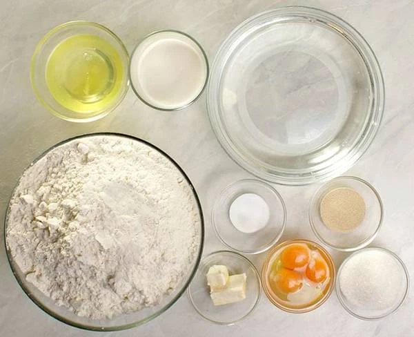 Необходимые продукты для теста.