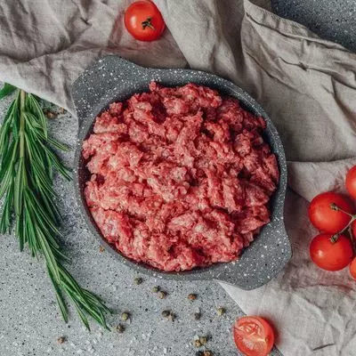 Фарш говяжий натуральный из мяса молодого бычка охлажденный ~500г ...