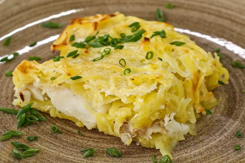 Треска с картофелем