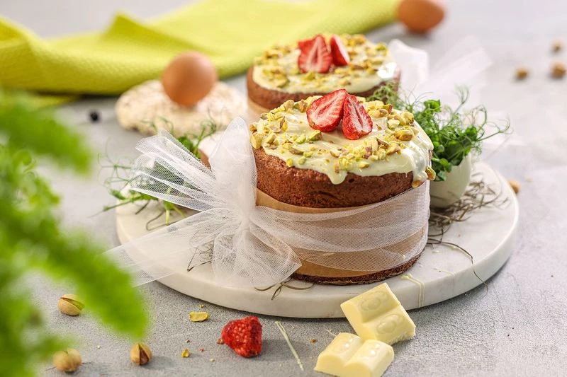 Творожный бездрожжевой кулич