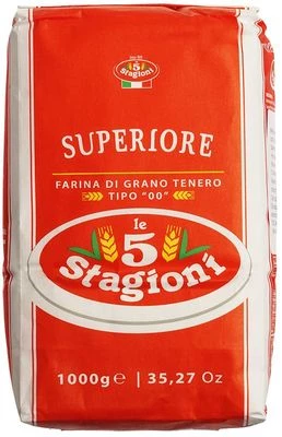 Мука мелкого помола из мягких сортов пшеницы для пиццы супериор 00/S 5-STAGIONI 1кг-0}
