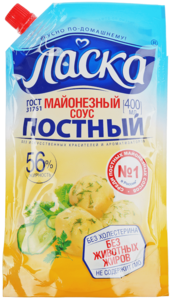 Соус майонезный постный Ласка 56% жир., 400мл