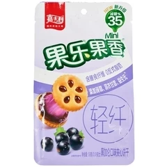 Печенье-сэндвич Jiashili с желейной начинкой с соком черной смородины Китай 59г