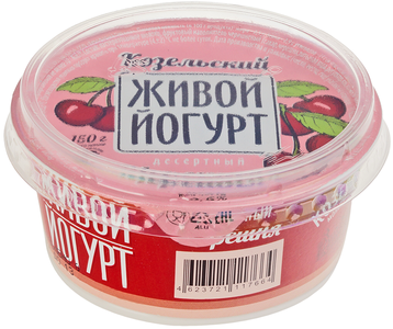 Йогурт живой черешня 2,5% жир., 150г
