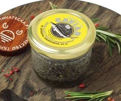 Икра черная осетровая малосоленая без консервантов замороженная 100г