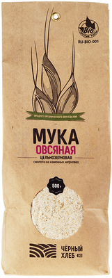 Мука овсяная цельнозерновая 500г - купить в Москве по выгодной цене в ...