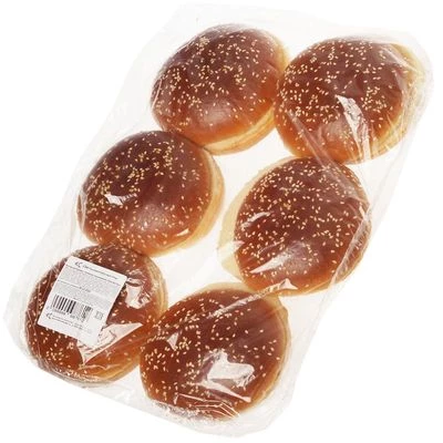 Булочка для бургера с кунжутом глазированная Деликатеска 6шт-1}