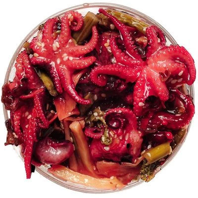 Салат из молодых осьминогов Don Kreveton 200г-0}